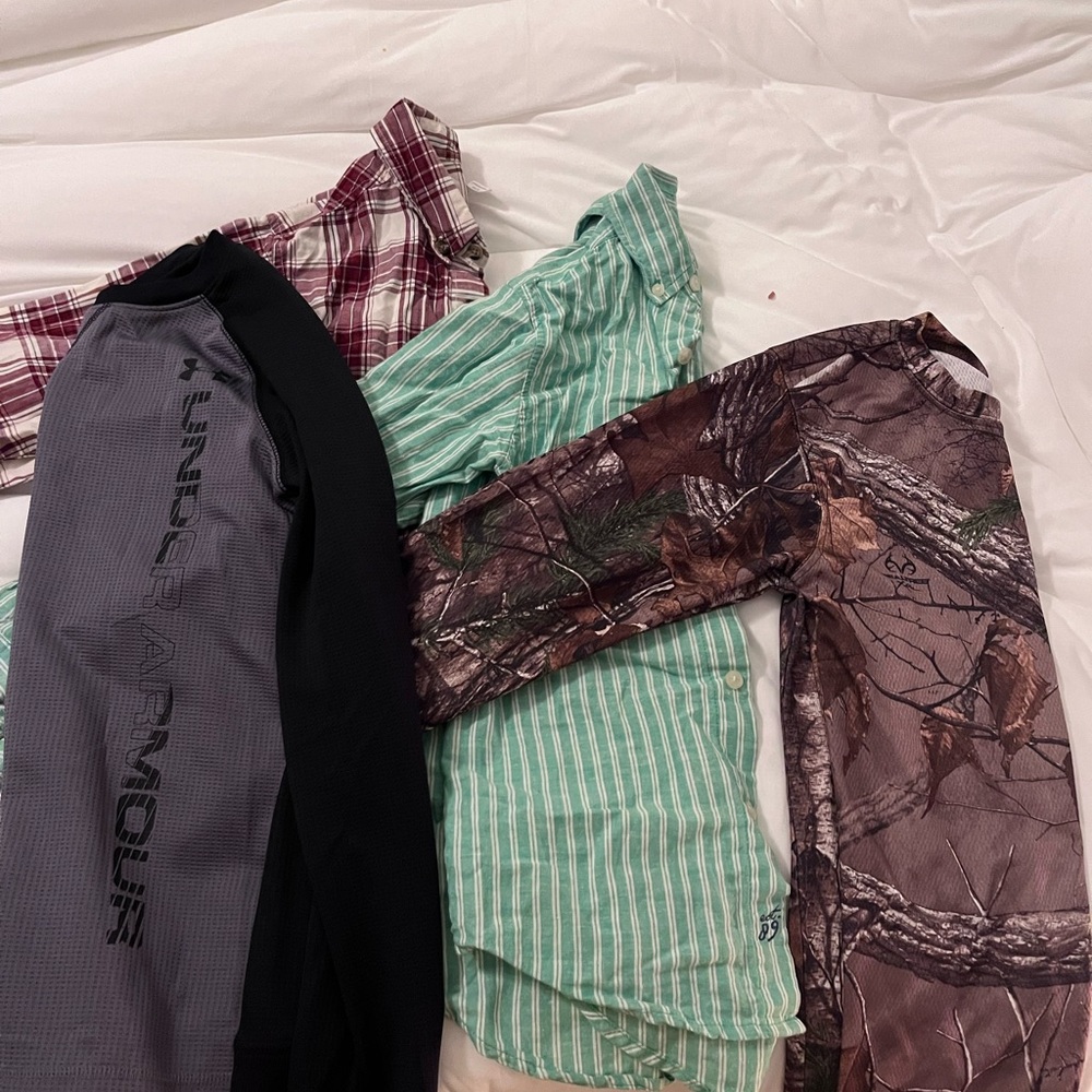 4 long sleeve boys shirts